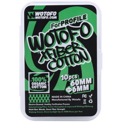 Wotofo - Coton Xfiber pour Profile (10 pcs) 6 MM