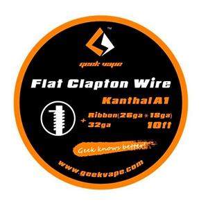 GeekVape - Kanthal A1 Flat Clapton Wire Ribbon (26GAx18GA)+32GA 10ft