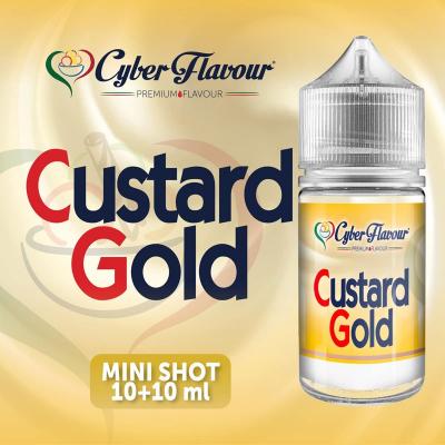 CUSTARD GOLD MINI SHOT 10+10 ML CYBER FLAVOUR